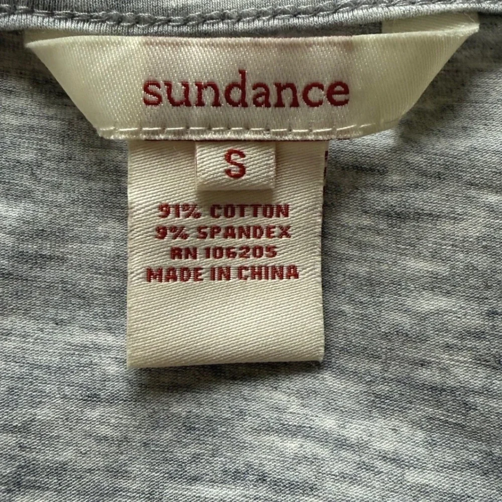 Quiet‎ Luxury Romantic Academia Ruched Wrap Long Sleeve Top Gray Sundance Small - Picture 5 of 5